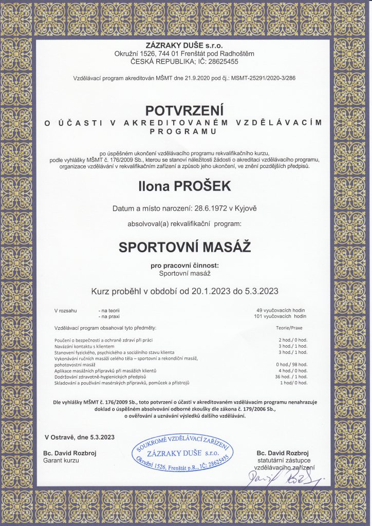 masaze sportovni masaz